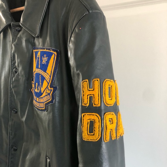 University of Windsor Drama class of 1993 leather varsity jacket - Picture 4 of 7